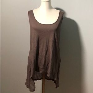 Scoop Neck Low Hanging Cotton Tank
